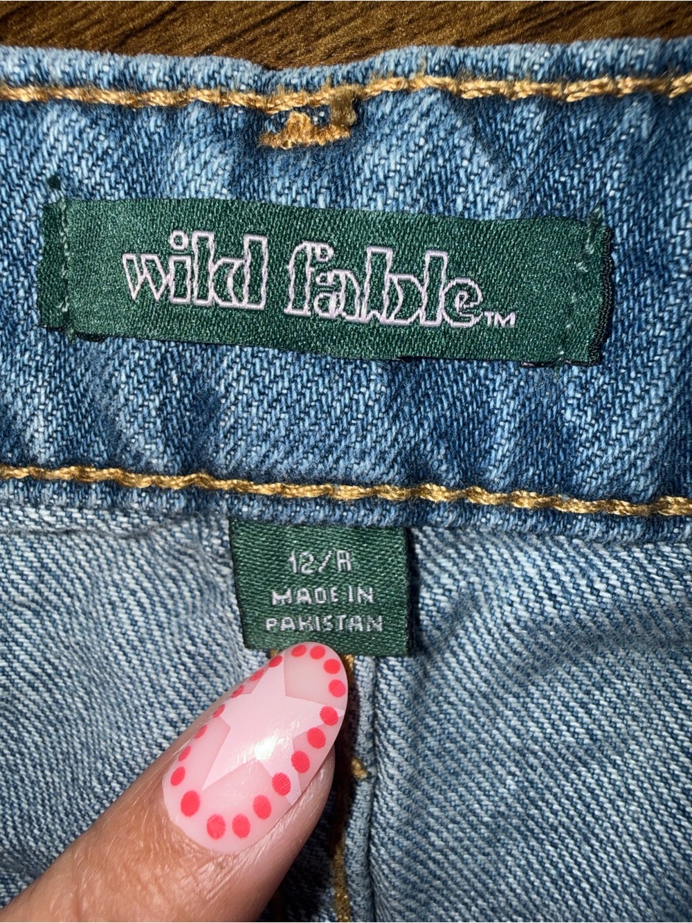 Classic Light Blue Denim Mini Skirt - Women's Casual A-Line Wild Fable 12/R - Picture 3 of 6